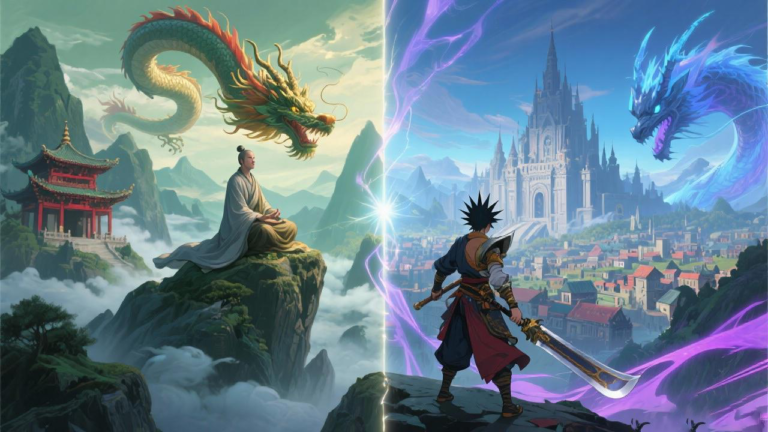Chinese-fantasy vs Japanese-fantasy